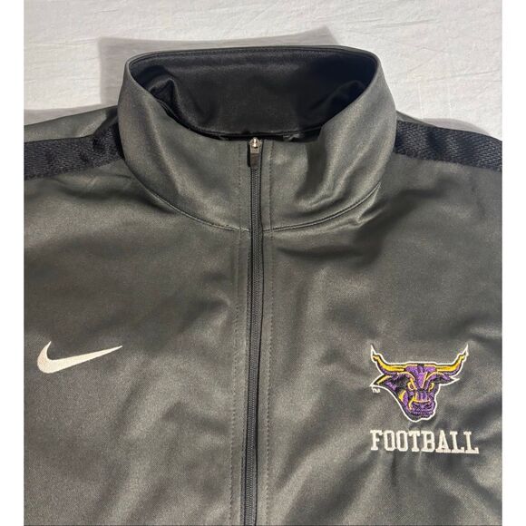 Nike Mens Size XL Minnesota State University Mankato Zip Sweatshirt Gray/Black - Picture 5 of 8